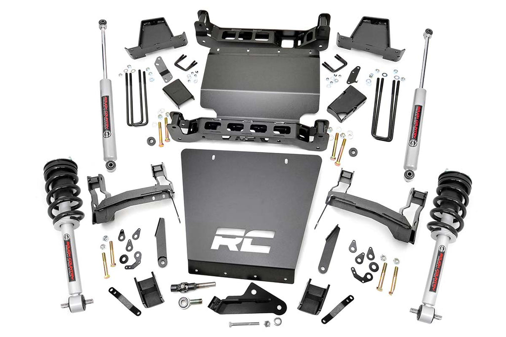 Rough Country Lift Kits 7 Inch Suspension Lift Kit Lifted Struts 14-18 Silverado/Sierra 1500 4WD Aluminum Rough Country - 29833