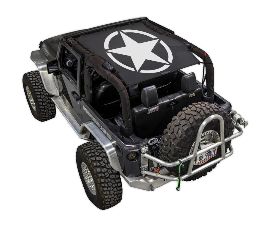 SPIDERWEBSHADE Product Black JK-2D Oscar Mike Solid