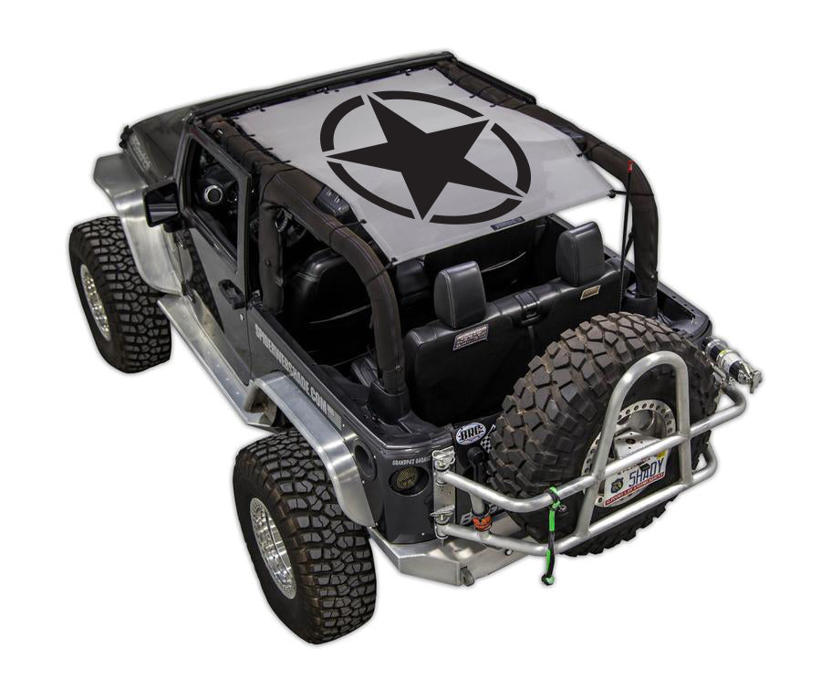 SPIDERWEBSHADE Product Grey JK-2D Oscar Mike Solid