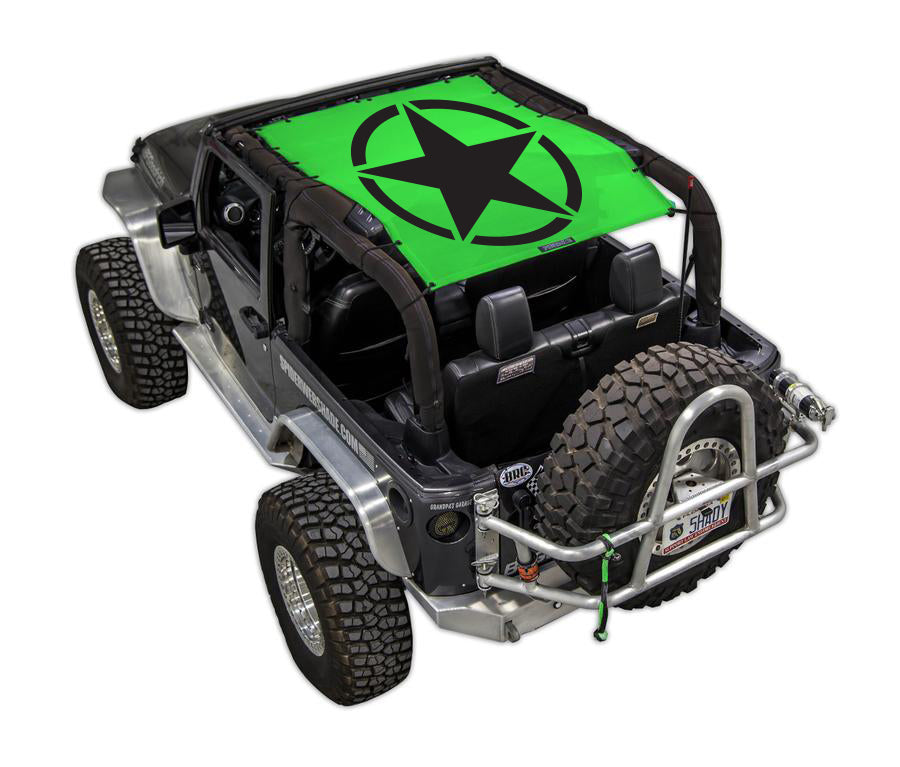 SPIDERWEBSHADE Product Green JK-2D Oscar Mike Solid