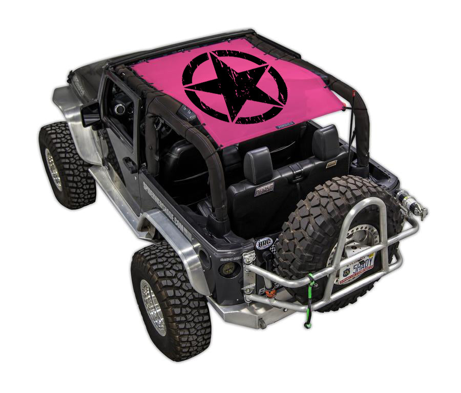 SPIDERWEBSHADE Product Pink JK-2D Oscar Mike Distressed