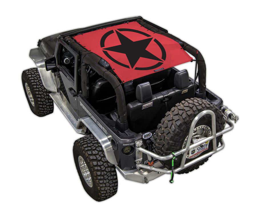SPIDERWEBSHADE Product Red JK-2D Oscar Mike Solid