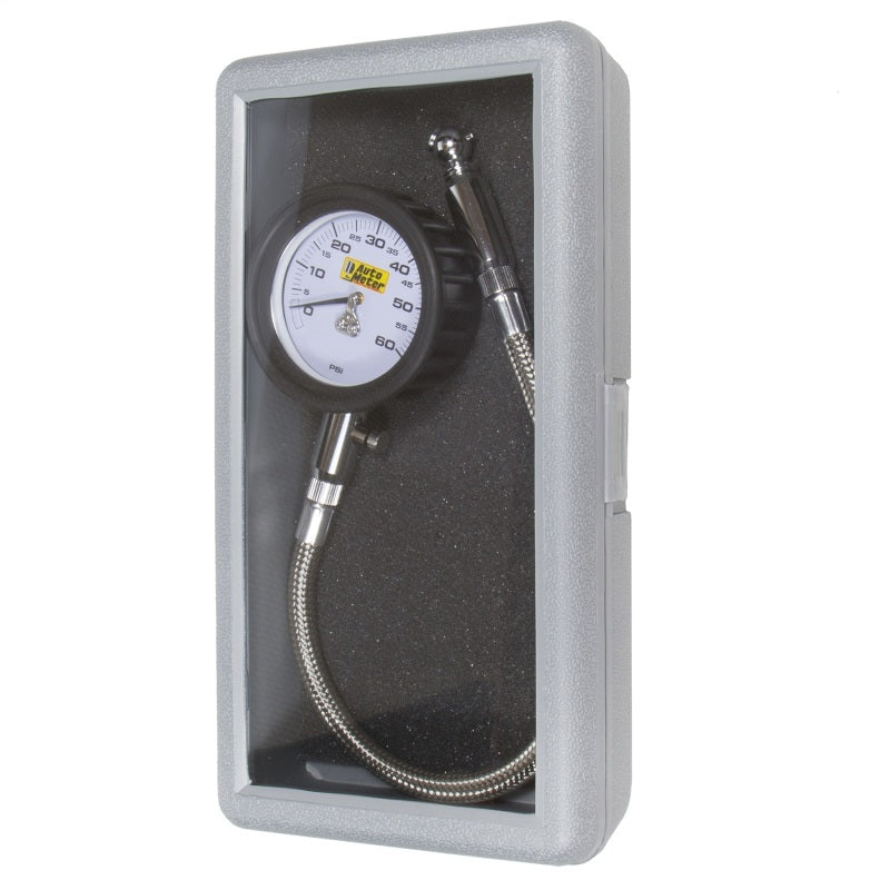 AutoMeter Gauges Autometer NASCAR Performance 60PSI Lo-Pressure Tire Pressure Gauge