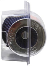 Load image into Gallery viewer, K&amp;N Engineering Air Filters - Universal Fit K&amp;N Universal Air Filter Chrome Round Tapered Blue - 4in Flange ID x 1.125in Flange Length x 5.5in H