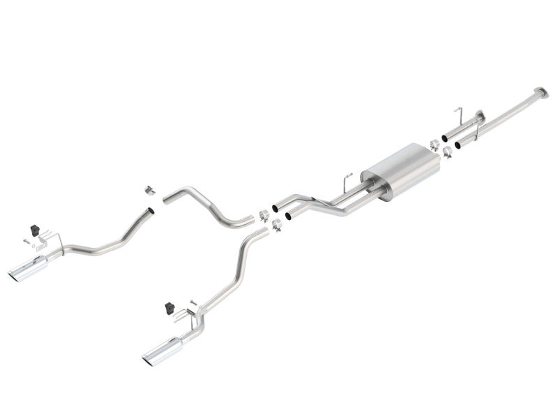Borla Catback Borla 14-15 Toyota Tundra 4.6L/5.7L Crew Max SB DC SB Touring Cat Back Exhaust Dual Split Rear Exit