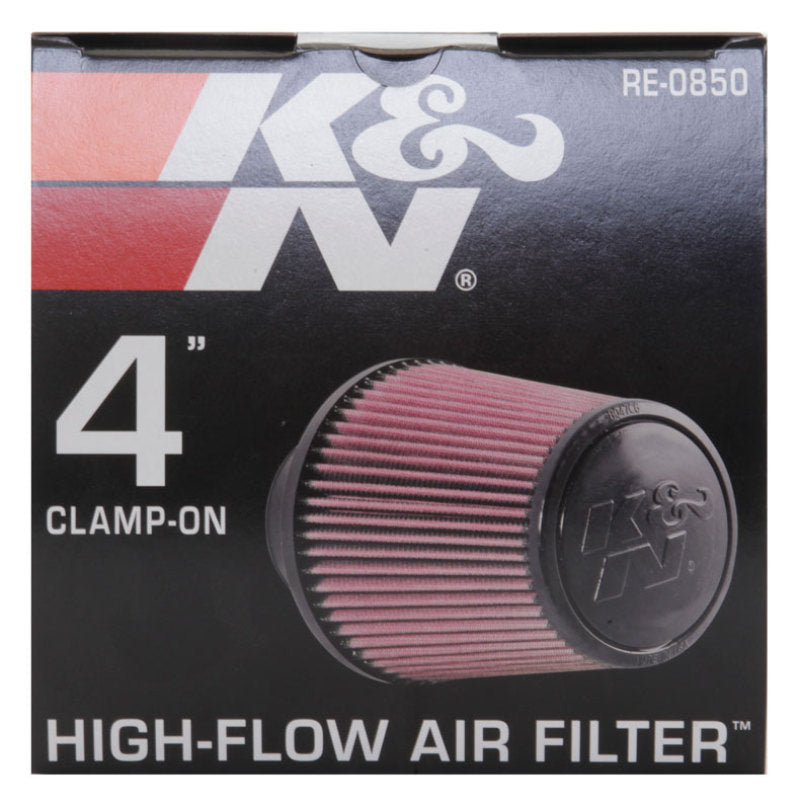 K&N Engineering Air Filters - Universal Fit K&N Universal Air Filter (4in. Flange / 6in. Base OD / 4-5/8in. Top OD / 6in. Height)