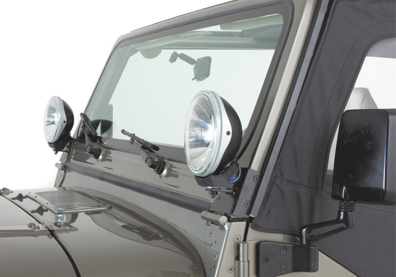 Rampage Doors Rampage 1976-1983 Jeep CJ5 Windshield Hinge Light Bracket - Black