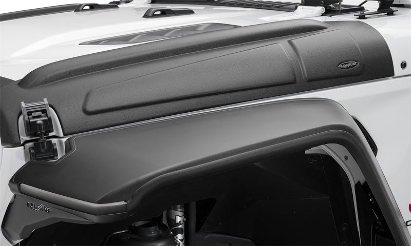 Bushwacker Body Armor & Rock Rails Bushwacker 18-22 Jeep Wrangler 2/4dr / 20-22 Jeep Gladiator Trail Armor Hood Armor (3pc) - Tex. Blk