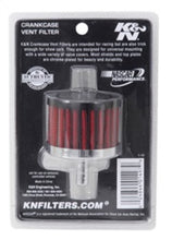 Load image into Gallery viewer, K&amp;N Engineering Air Filters - Universal Fit K&amp;N Steel Base Crankcase Vent Filter 0.375in Vent OD x 2in OD x 1.5in Height