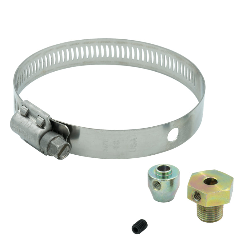 AutoMeter Gauges Autometer Thermocouple Fitting Kit 1/8in NPT Male w/ Set Screw and Band Clamp