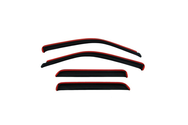 AVS Wind Deflectors AVS 07-10 Chrysler Sebring Ventvisor In-Channel Front & Rear Window Deflectors 4pc - Smoke