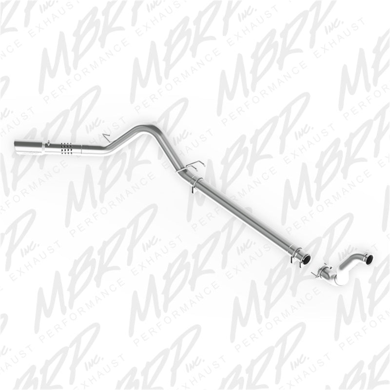 MBRP Downpipe Back MBRP 08-10 Ford 6.4L F250/350/450 4 inch Filter Back Single Side Exit Aluminum and Down Pipe