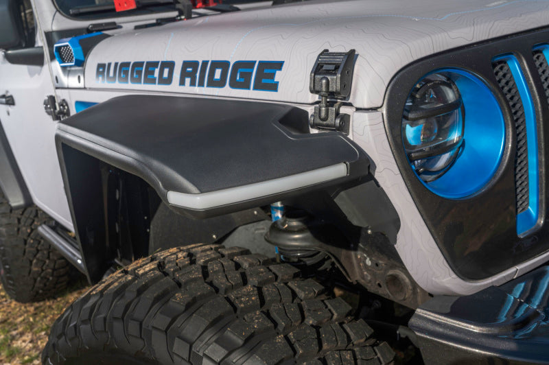 Rugged Ridge Fenders Rugged Ridge Max Terrain Fender Flare Set F & R 18-22 Jeep Wrangler JL