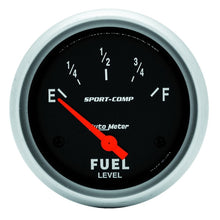 Load image into Gallery viewer, AutoMeter Gauges AutoMeter Gauge Fuel Level 2-5/8in. 0 Ohm(e) to 90 Ohm(f) Elec Sport-Comp