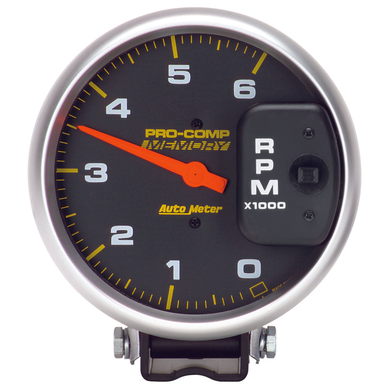 AutoMeter Gauge Pods Autometer 5 inch Diesel 6000 RPM with Memory 4 Pulse Tachometer pedestal Mount