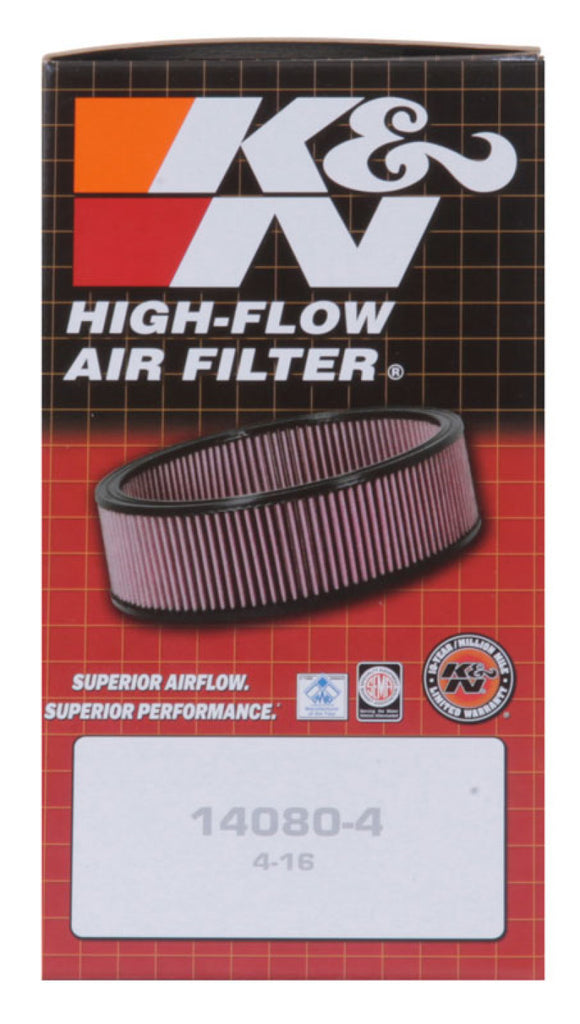 K&N Engineering Air Filters - Direct Fit K&N 59-74 Rover Custom Round Race Filter Length 6.56in Width 6.31in Height 2.25in