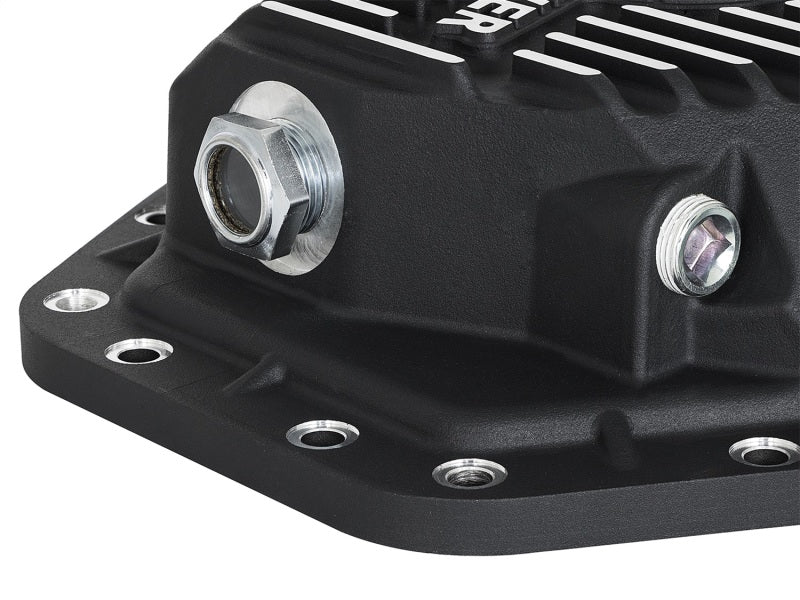 aFe Diff Covers aFe Power Pro Ser Rear Diff Cover Black w/Mach Fins 2017 Ford Diesel Trucks V8-6.7L(td) Dana M275-14