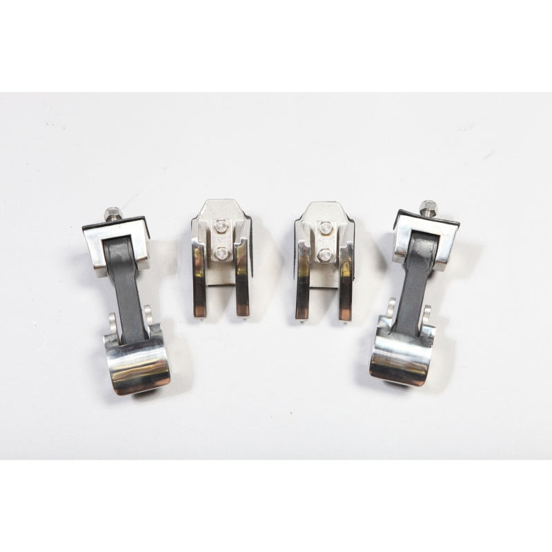 Rugged Ridge Brackets Rugged Ridge 07-18 Jeep Wrangler Stainless Steel Hood Catch Set