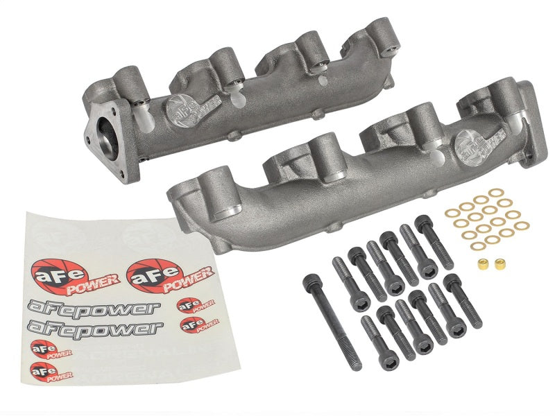 aFe Headers & Manifolds aFe Power BladeRunner Ported Ductile Iron Exhaust Manifold 01-16 GM Diesel Trucks V8-6.6L (td)