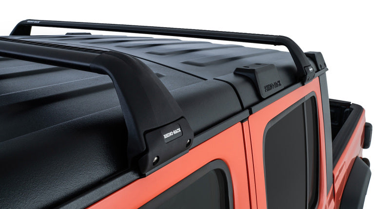 Rhino-Rack Roof Rack Rhino-Rack 07-22 Jeep Wrangler JK/JL 4 Door Hard Top Vortex SG 2 Bar Roof Rack - Black