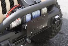 Load image into Gallery viewer, Rugged Ridge Apparel Rugged Ridge Front Hawse Fairlead License Plate Mounting Bracket