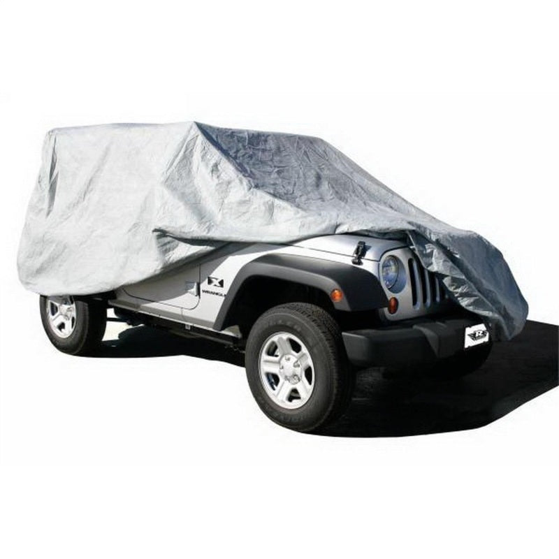 Rampage Car Covers Rampage 2007-2018 Jeep Wrangler(JK) Car Cover - Grey