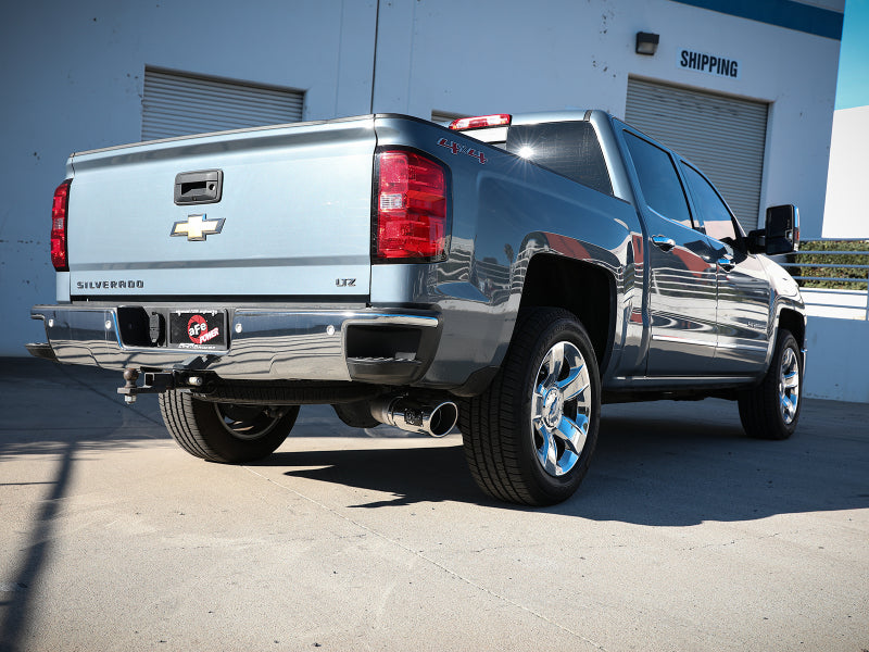 aFe Catback aFe Apollo GT Series 4in 409SS Cat Back Exh System Polished Tip 14-18GM Silverado 1500 V8-6.2L
