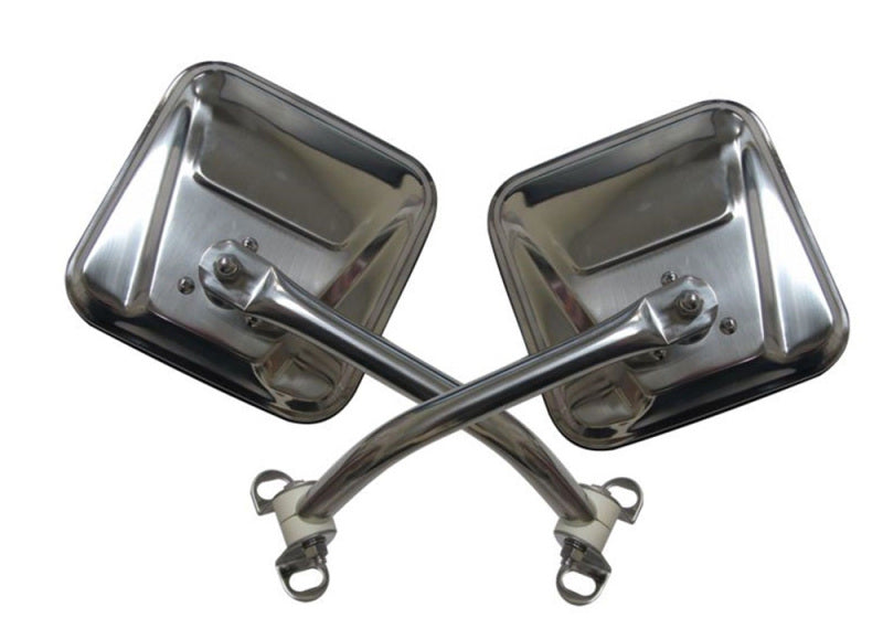 Rampage Side Mirrors Rampage 1976-1983 Jeep CJ5 Mirror Kit - Stainless