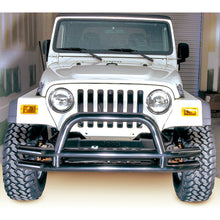 Load image into Gallery viewer, Rugged Ridge Bumper Accessories Rugged Ridge 3-In Dbl Tube Front Bumper w/ Hoop 76-06 CJ / Jeep Wrangler