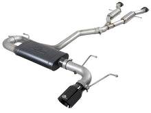 Load image into Gallery viewer, aFe Catback aFe Large Bore HD 3in 304 SS Cat-Back Exhaust w/ Black Tips 14-19 Jeep Grand Cherokee (WK2) V6-3.6L