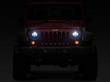 Load image into Gallery viewer, Raxiom Headlights Raxiom 97-18 Jeep Wrangler TJ/JK Axial Series LED Daymaker Headlights- Black Housing (Clear Lens)
