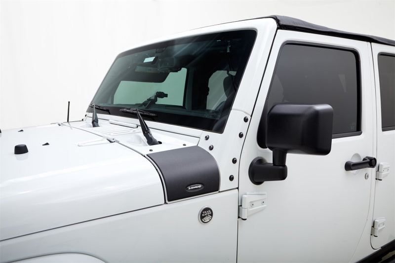 Bushwacker Body Armor & Rock Rails Bushwacker 07-18 Jeep Wrangler Trail Armor Cowl Cover - Black