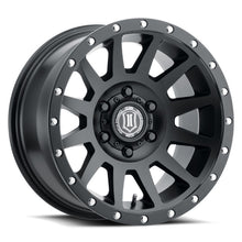 Load image into Gallery viewer, ICON Wheels - Cast ICON Compression 18x9 5x150 25mm Offset 6in BS Satin Black Wheel