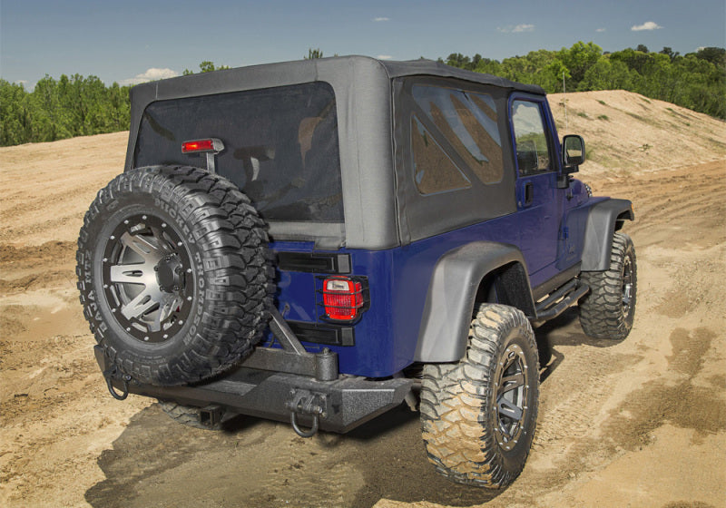 Rampage Door Panels Rampage 04-06 Jeep Wrangler(TJ) Unlimited OEM Replacement Soft Upper Doors - Black Denim