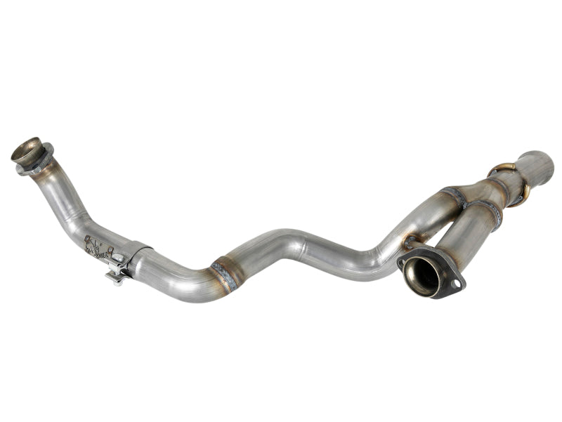aFe X Pipes aFe POWER Twisted Steel Y-Pipe 2-1/4in 409 SS Exhaust System 2018 Jeep Wrangler (JL) V6-3.6L