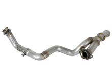 Load image into Gallery viewer, aFe X Pipes aFe POWER Twisted Steel Y-Pipe 2-1/4in 409 SS Exhaust System 2018 Jeep Wrangler (JL) V6-3.6L
