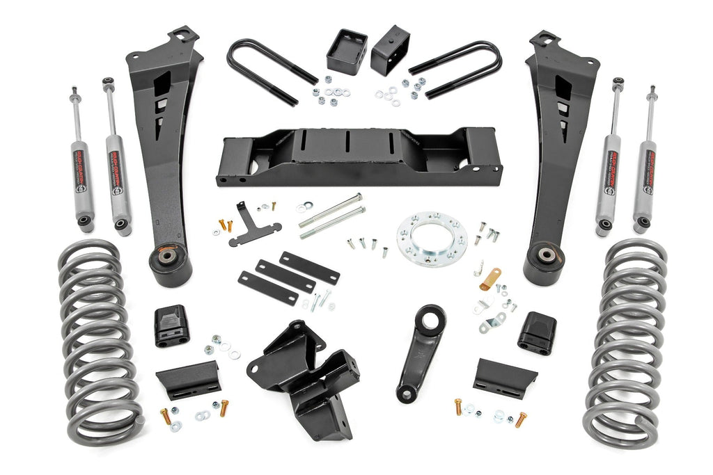 Rough Country Lift Kits 5.0 Inch Dodge Radius Arm Suspension Lift Kit w/AISIN Transmission (19-20 Ram 3500 4WD Diesel) Rough Country - 37830