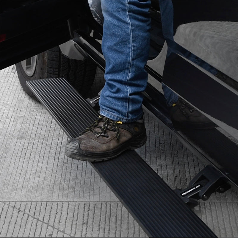 Go Rhino Running Boards Go Rhino 22-24 Toyota Tundra Crew Cab E-BOARD E1 Electric Running Board Kit - Tex. Blk