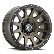 Load image into Gallery viewer, ICON Wheels - Cast ICON Compression 17x8.5 6x5.5 0mm Offset 4.75in BS 106.1mm Bore Bronze Wheel