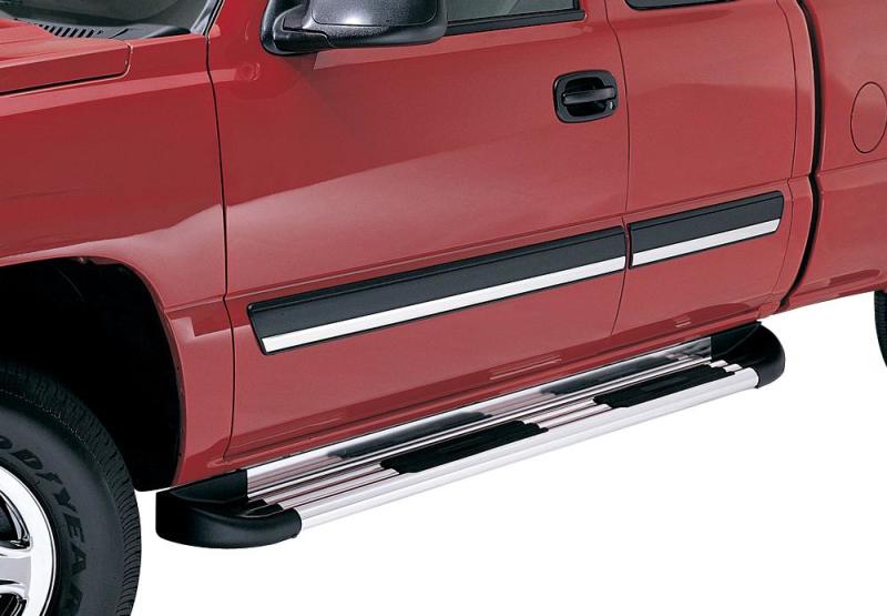 LUND Running Boards Lund 02-08 Dodge Ram 1500 Quad Cab (80in) TrailRunner Extruded Multi-Fit Running Boards - Black