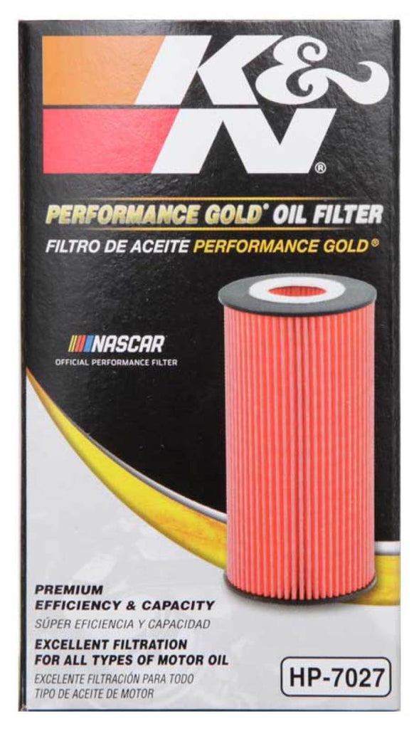 K&N Engineering Oil Filters K&N Performance Oil Filter for 09-19 GM 1.4L / 1.6L / 1.8L w/ Hengst Filter Housing