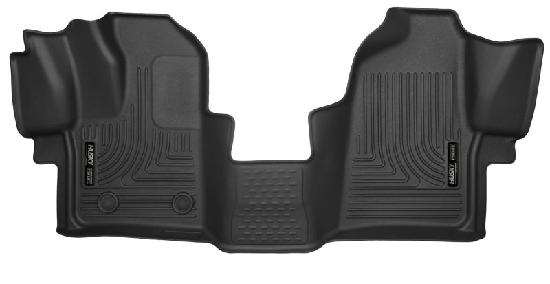 Husky Liners Floor Mats - Rubber Husky Liners 2015 Ford Transit-150/Transit-250/Transit-350 X-Act Contour Black Front Row Liner