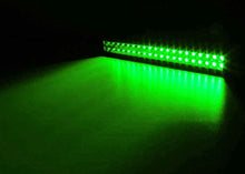 Load image into Gallery viewer, Quake LED Light Bar 22 Inch LED Light Bar Dual Row 120 Watt Combo White/Green Magma Series - QUDG398