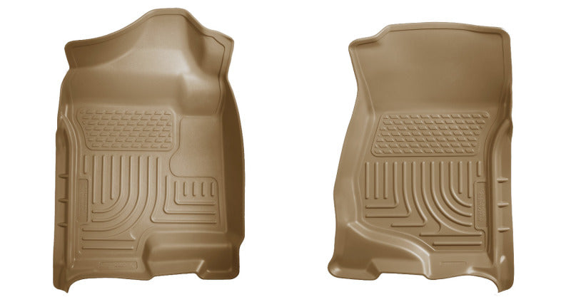 Husky Liners Floor Mats - Rubber Husky Liners 07-14 Cadillac Escalade ESV/EXT Weatherbeater Tan Front Floor Liners