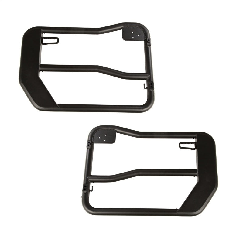 Rugged Ridge Doors Rugged Ridge Fortis Front Tube Doors with Mirrors 18-23 Jeep Wrangler JL/JT