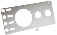 Load image into Gallery viewer, Kentrol Gauges Kentrol 76-86 Jeep CJ Gauge Cover Without Radio Opening - Polished Silver