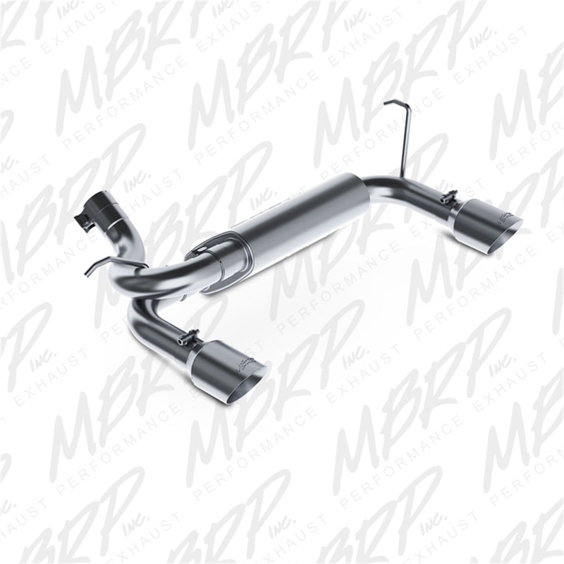 MBRP Catback MBRP 07-14 Jeep Wrangler/Rubicon 3.6L/3.8L V6 Axle-Back Dual Rear Exit T409 Performance Exhuast Sys