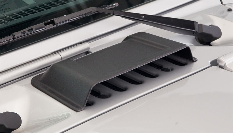 Bushwacker Body Armor & Rock Rails Bushwacker 98-18 Jeep Wrangler Trail Armor Hood Scoop (Textured Tpo) - Black