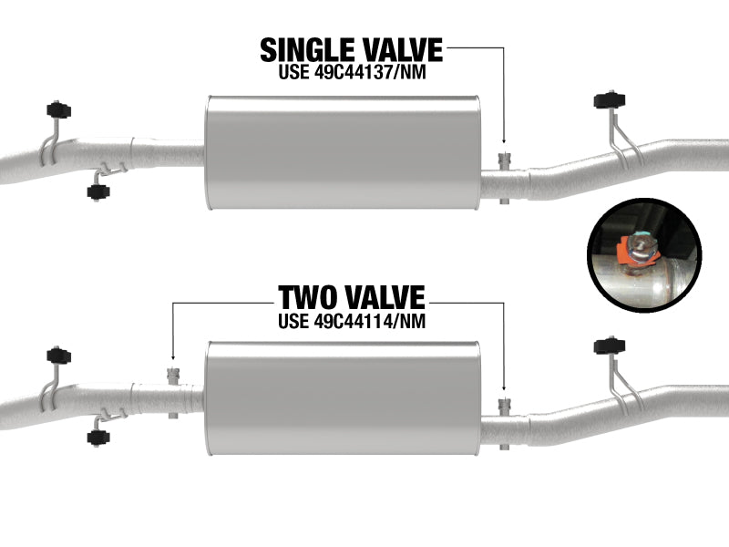 aFe Catback aFe 20-21 GM Trucks (V8-6.2L) 409 Stainless Steel Muffler Delete Pipe