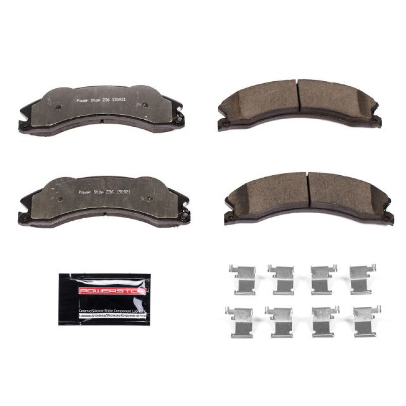 PowerStop Brake Pads - Performance Power Stop 2011 Chevrolet Silverado 2500 HD Front or Rear Z36 Truck & Tow Brake Pads w/Hardware